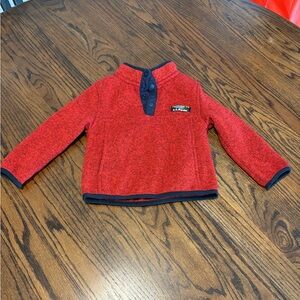 Quarter snap pullover sweater